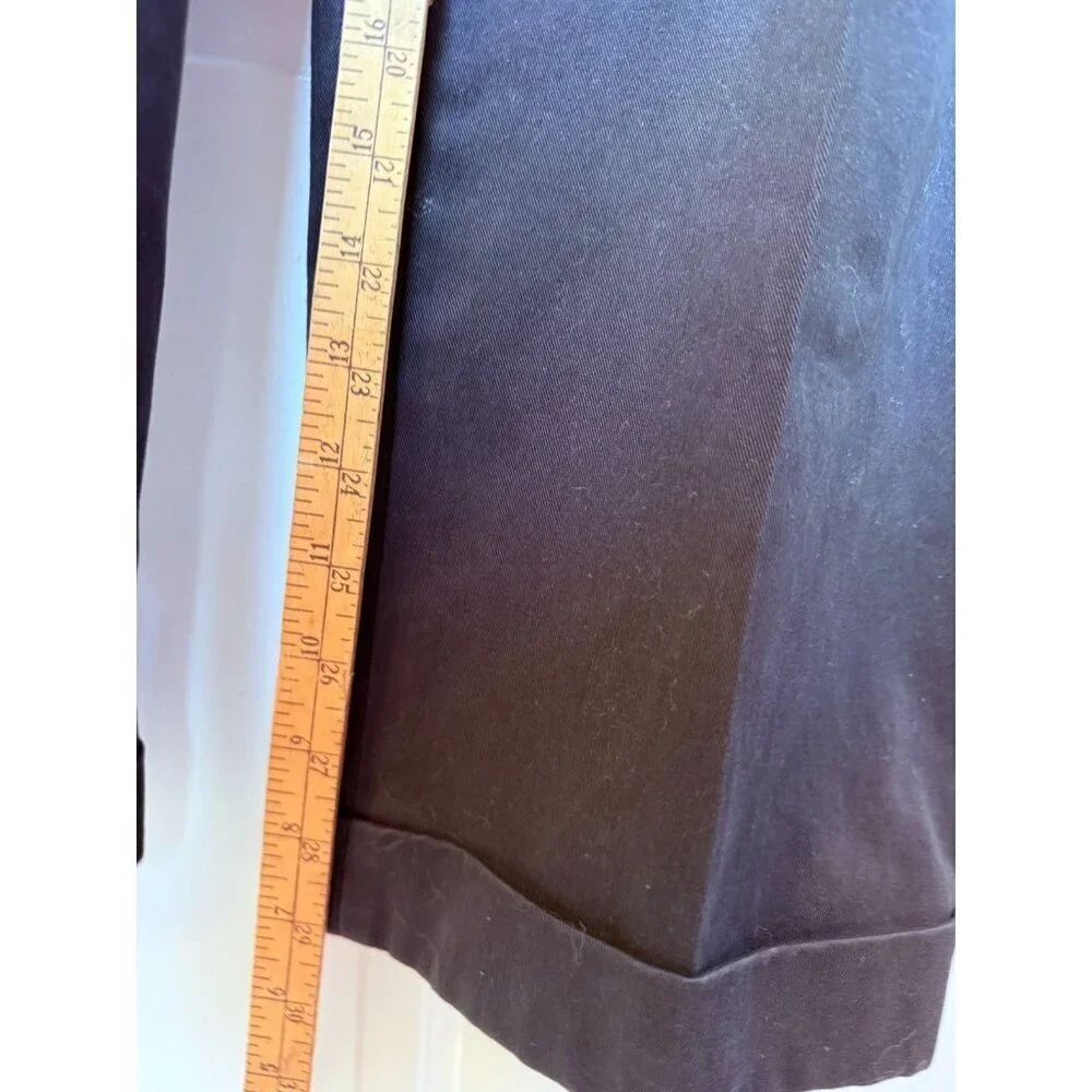 Brooks Brothers Pants Men's 37x30 True 37x29 Black Advantage Chino Clark Stretch